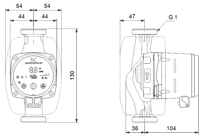 Grundfos ALPHA2 15-60 130mm - 99411114